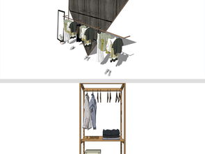 精品服装店SU模型设计图 从灵感到空间的完美呈现